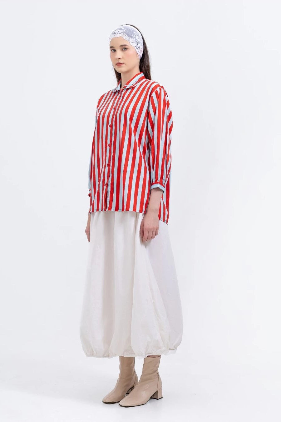 Sunni Stripes Red - Tuff Puff