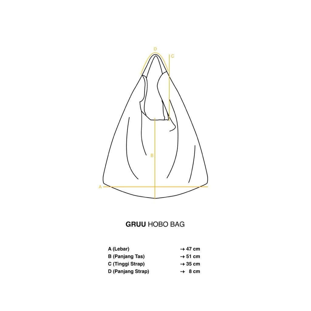 Gruu Hobo Bag Black - Vidoj