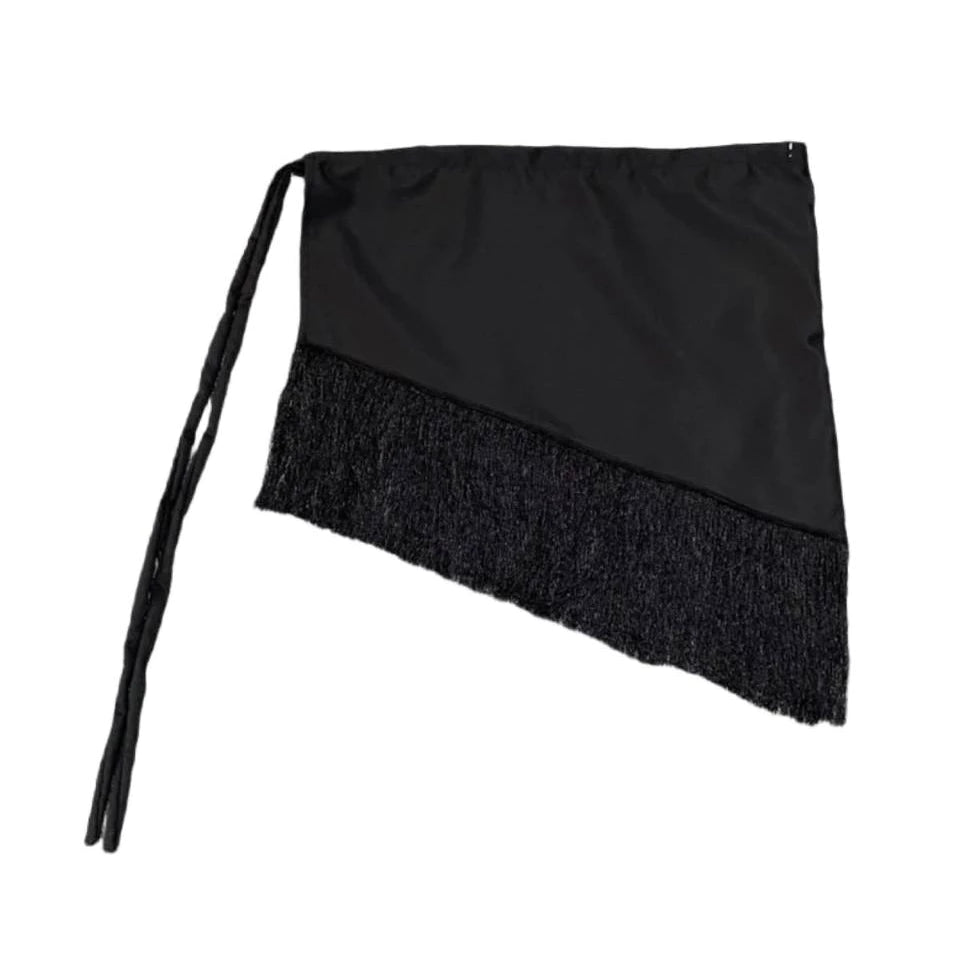 Elle Fringe Skirt Black - Pukka