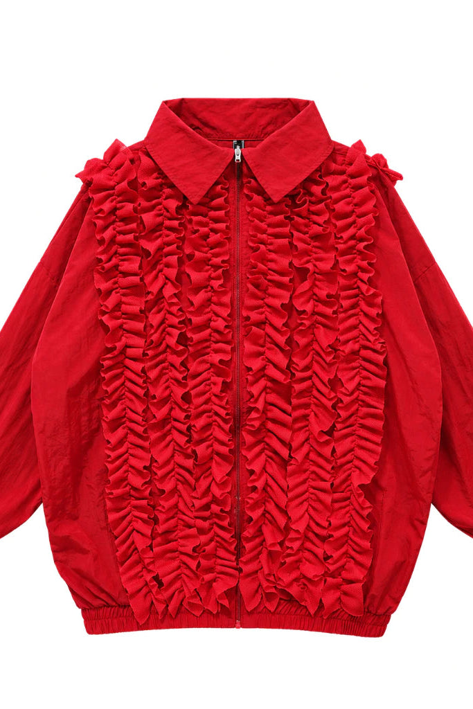Red Lolita Frilly Jacket - Mannequin Plastic