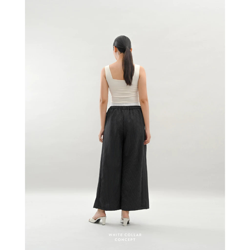 Oslo Boxer Pants Stripe - White Collar Concept