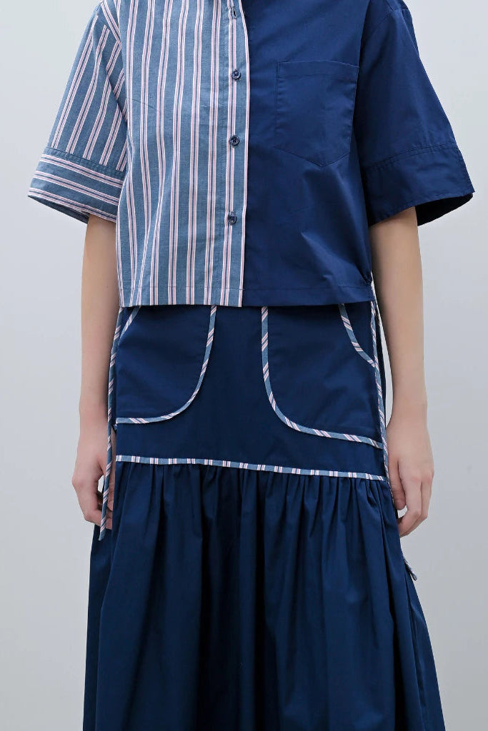 Sally Skirt Navy Blue - Alexalexa