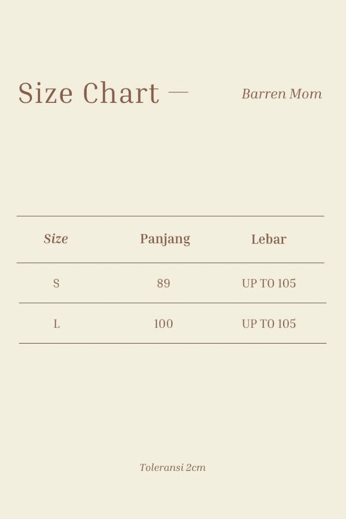 Barren Baloon Pants Square Red Adult - Krem