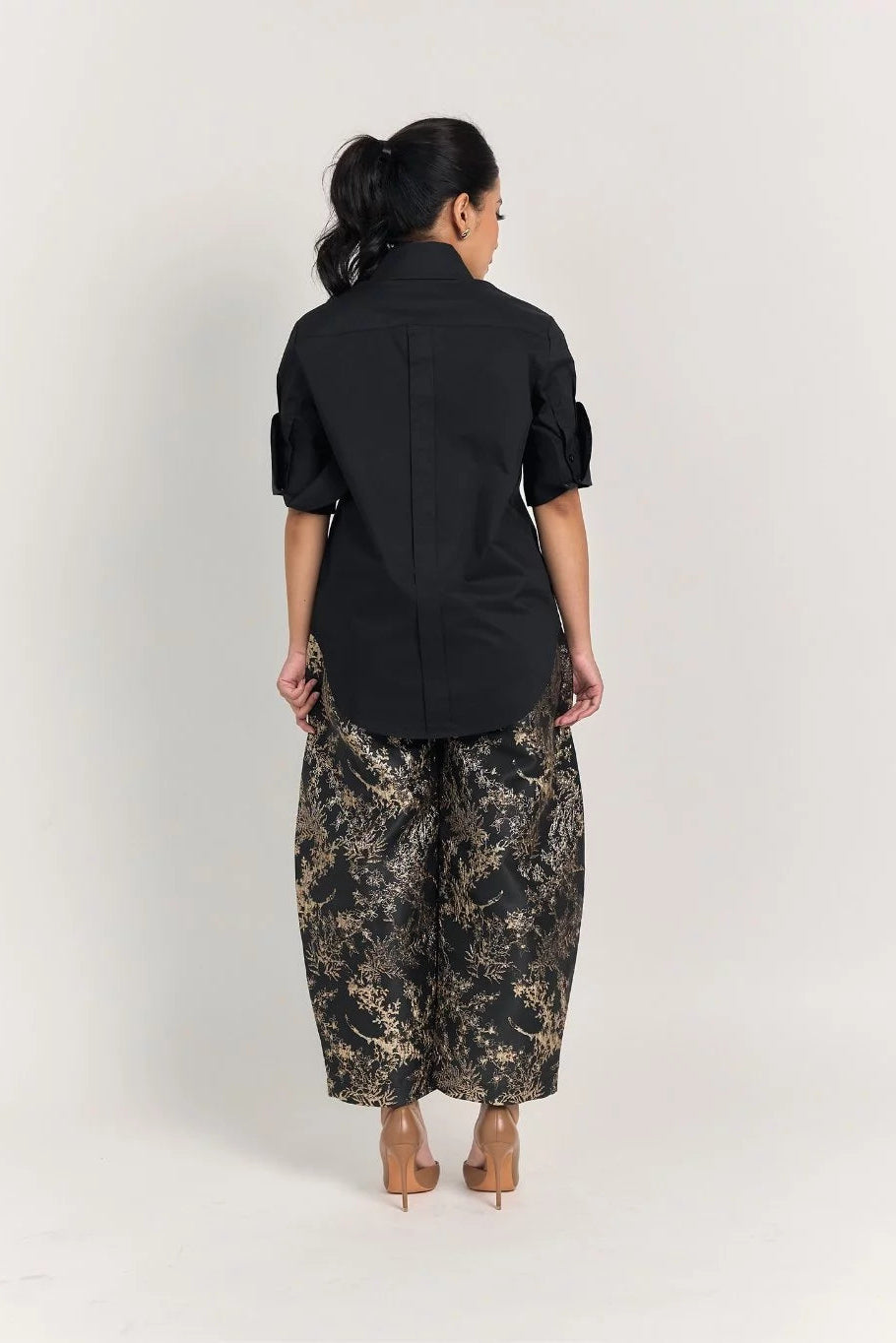 Gaya Barrel Jacquard - Mine