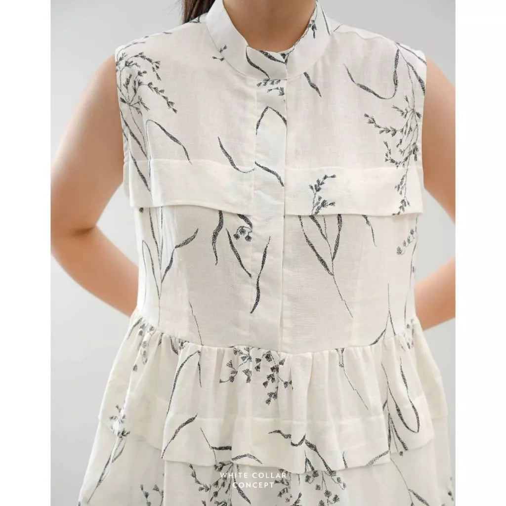 Byo Sleeveless Top - White Collar Concept
