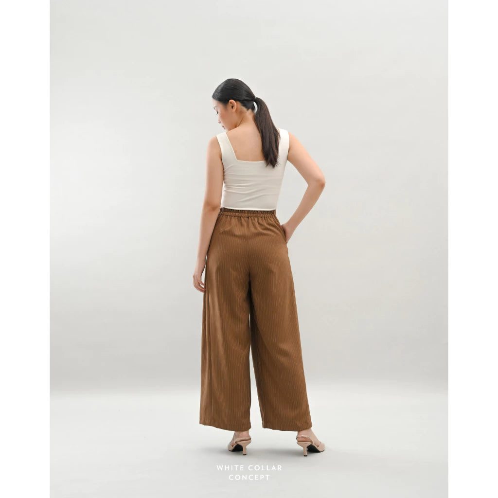 Ryo Pant Stripe - White Collar Concept