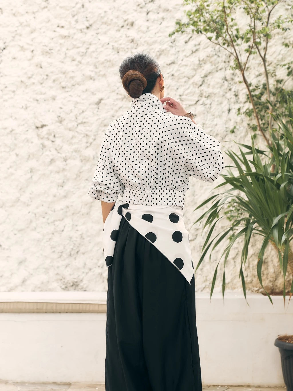 Dottie Jacket Polkadot White - Mine