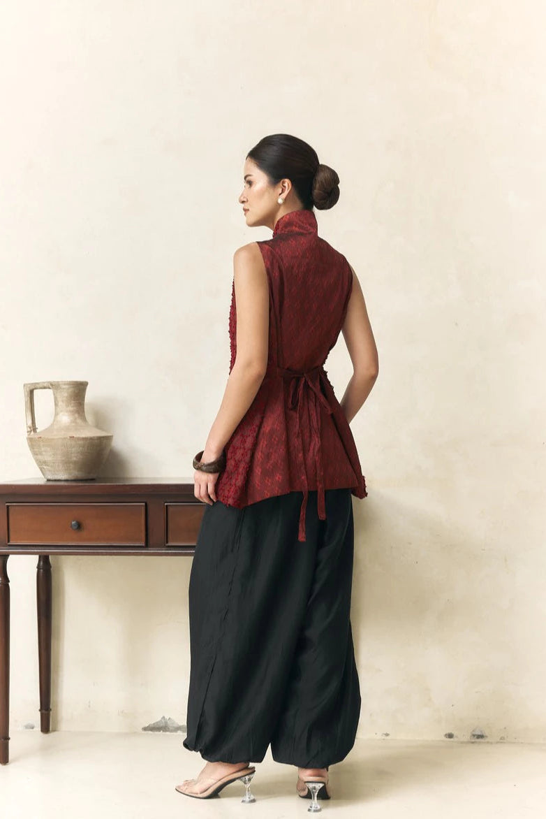 Namira Vest Maroon - Mine