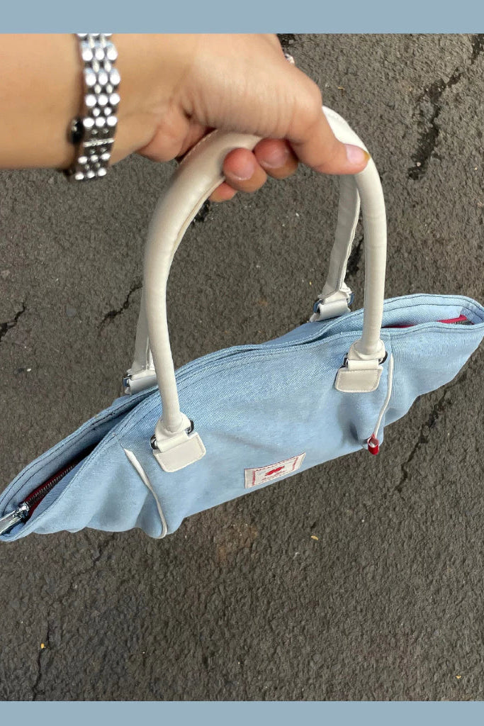 Lucille Winged Tote Bag Light Denim - Luella