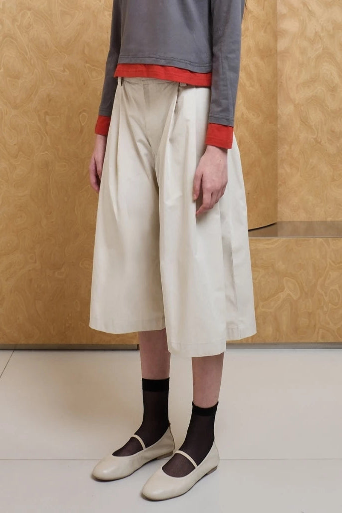 Cloud Culotte Pants White - Argyle & Oxford