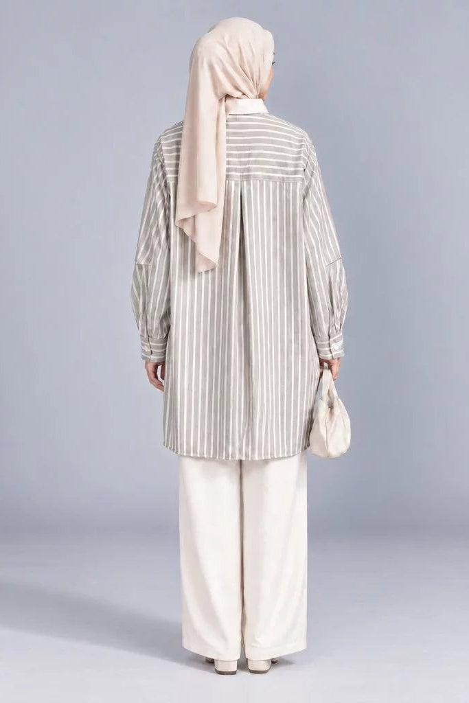Emo Triple Shirt Creme ST Grey - Aumone