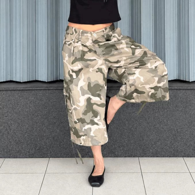 Camo Cargo Jorts Light Camo - Prelude Choir