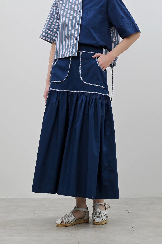 Sally Skirt Navy Blue - Alexalexa