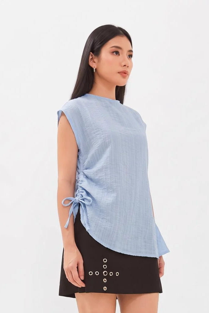 Raven Sleeveless Top Ice Blue - Isoos Studios