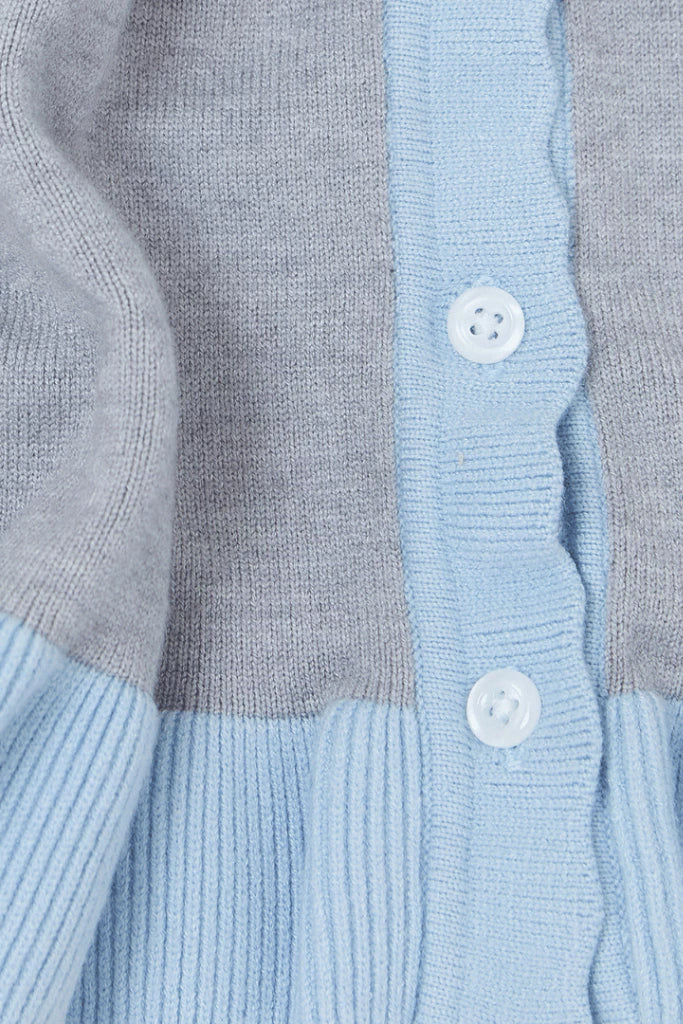 Ashley Grey Knit Cardi Top - Curato Market