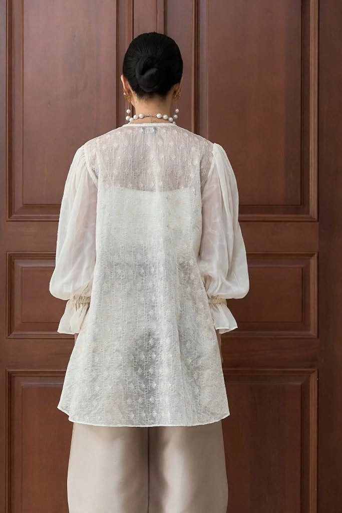 Almira Embroidery Outer Ivory - Mine