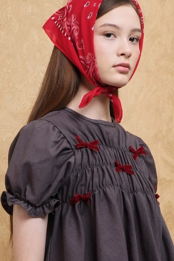 Ribbon Smock Top - Argyle & Oxford