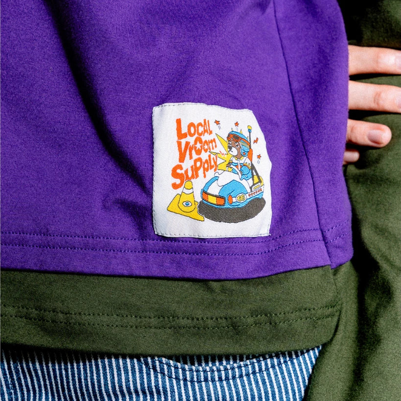 Pitstop Speedway Longsleeve T - Purple - Oh.Irv