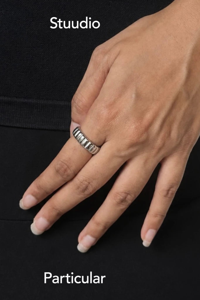Pillar Ring Silver - Stuudio Particular