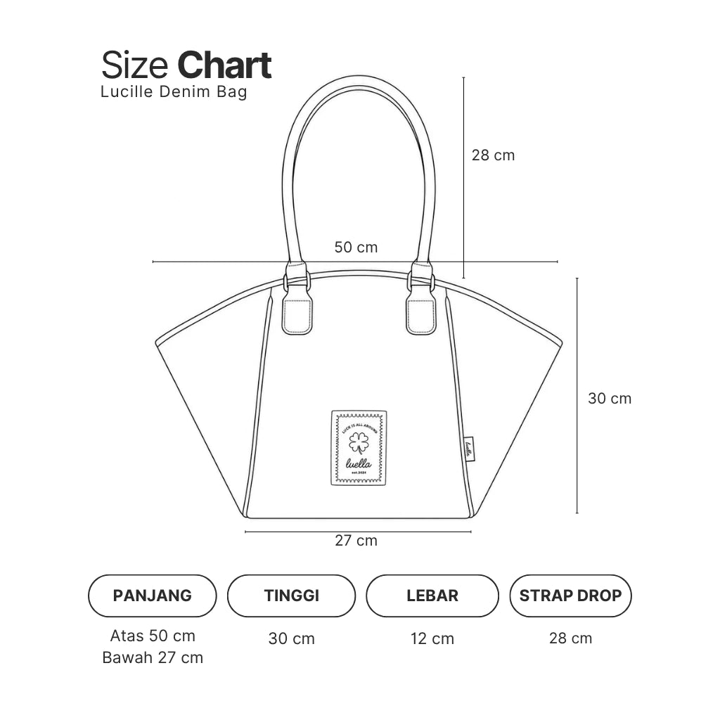 Lucille Winged Tote Bag Dark Denim - Luella