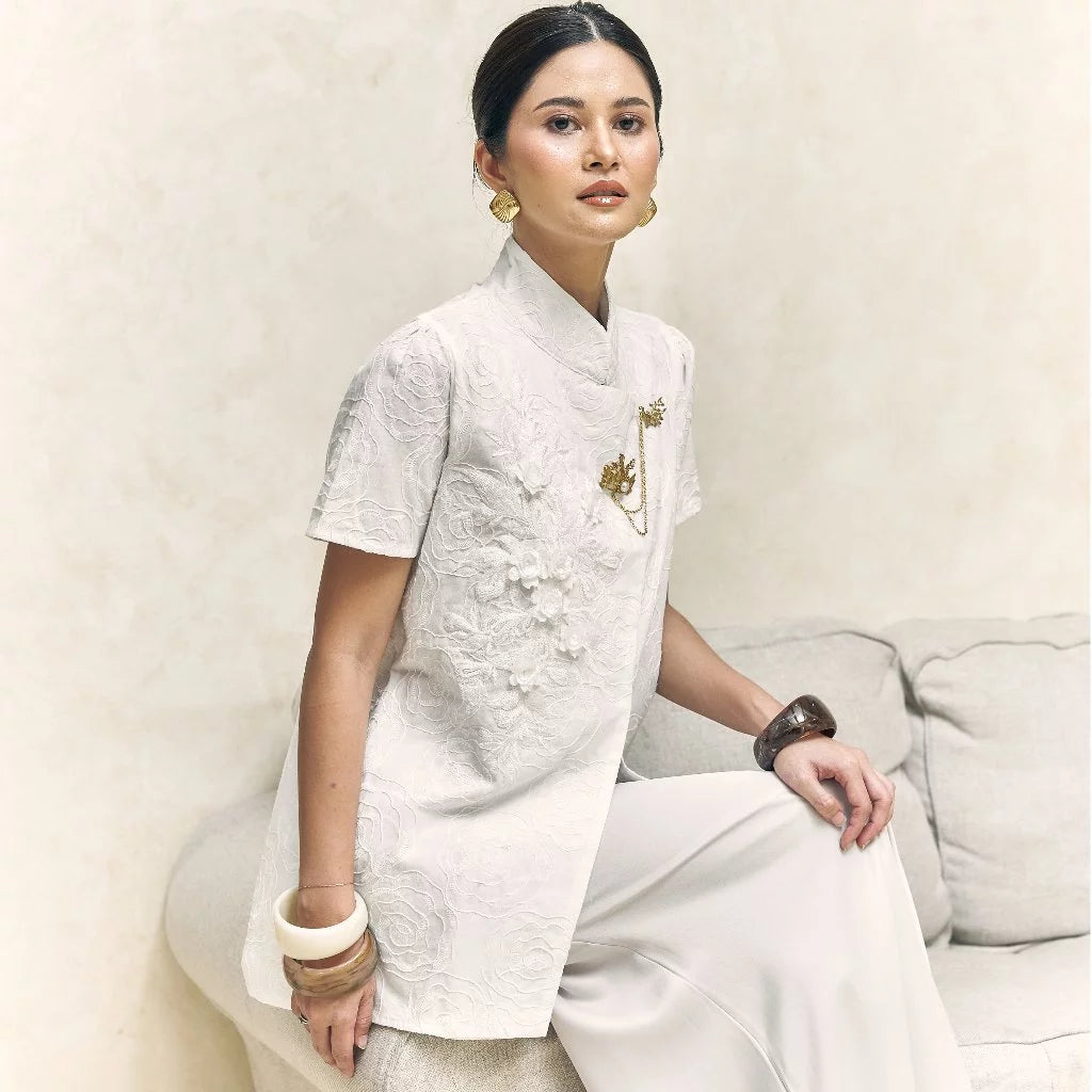 Meisya Blouse Broken White - Mine
