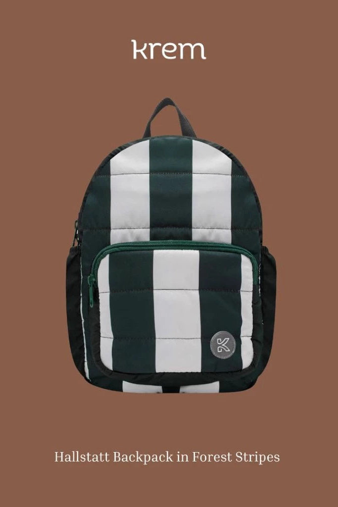 HGL Bambini - Hallstatt Backpack Forest Stripes - Krem