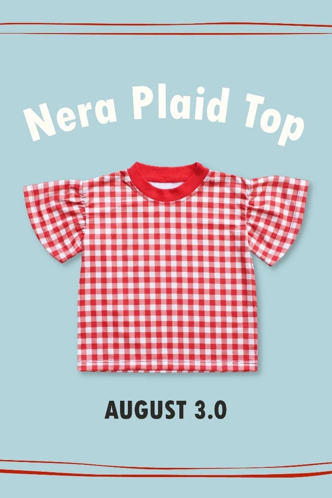 HGL Bambini - Nera Top Plaid Red White - Bambino By Esme