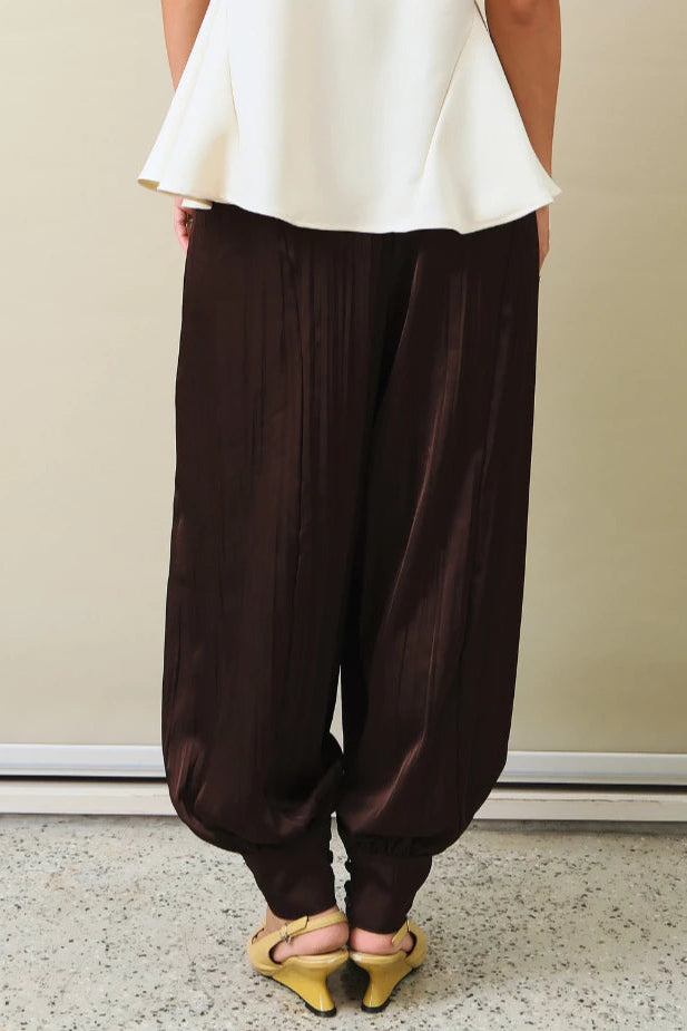 Harem Silk Pants Toffe - LR Studio