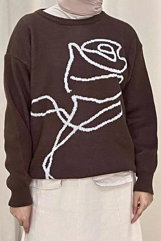 Rosche Sweater Coffe - Vintage House