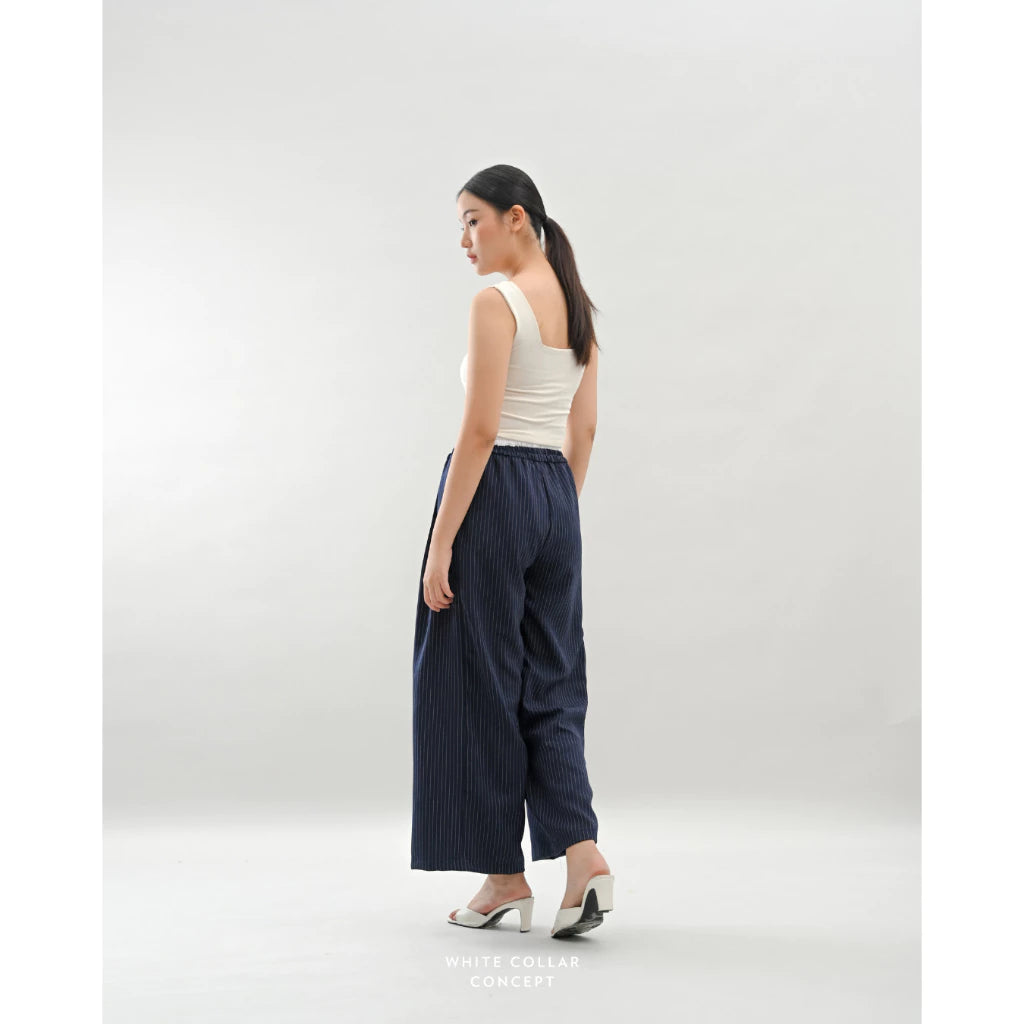Oslo Boxer Pants Stripe - White Collar Concept
