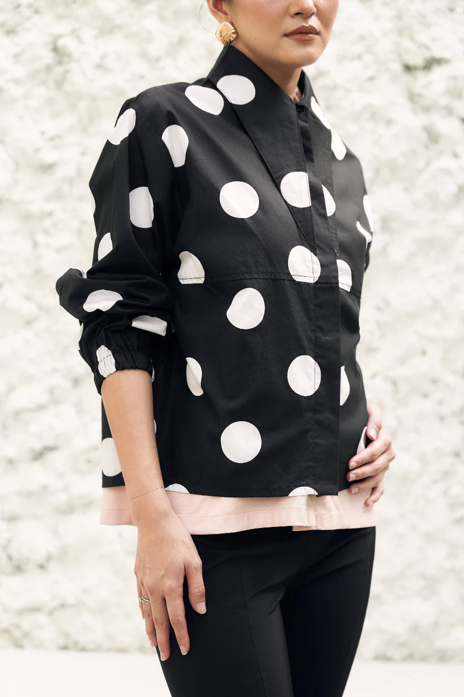 Margot Shirt Polkadot Black - Mine
