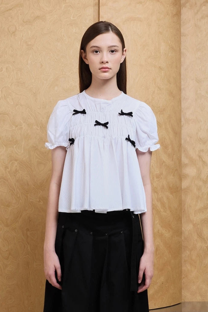 Ribbon Smock Top - Argyle & Oxford