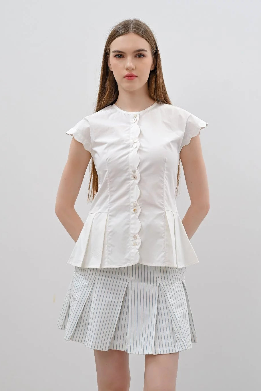 Neri Top Broken White - Alexalexa