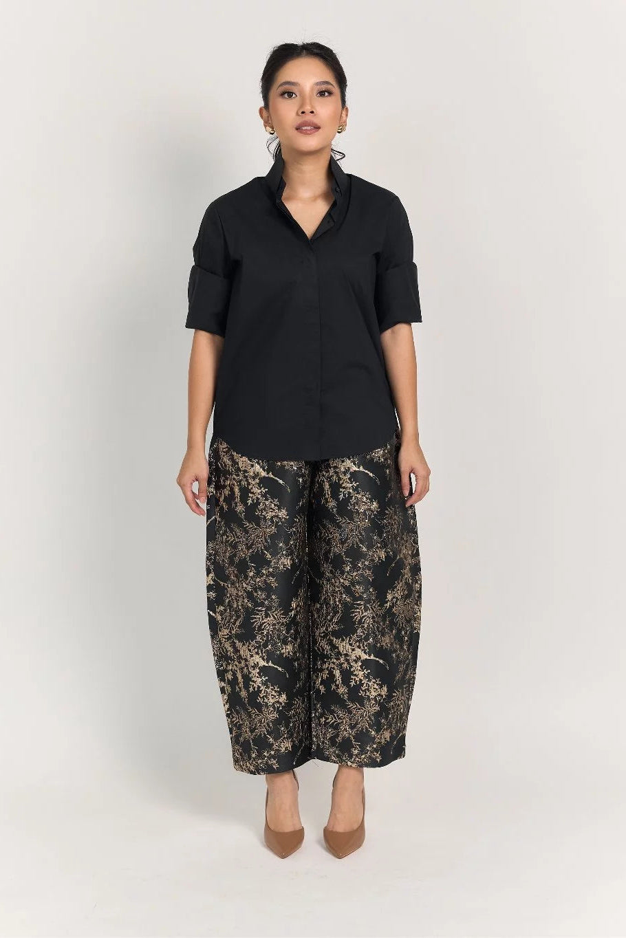 Gaya Barrel Jacquard - Mine