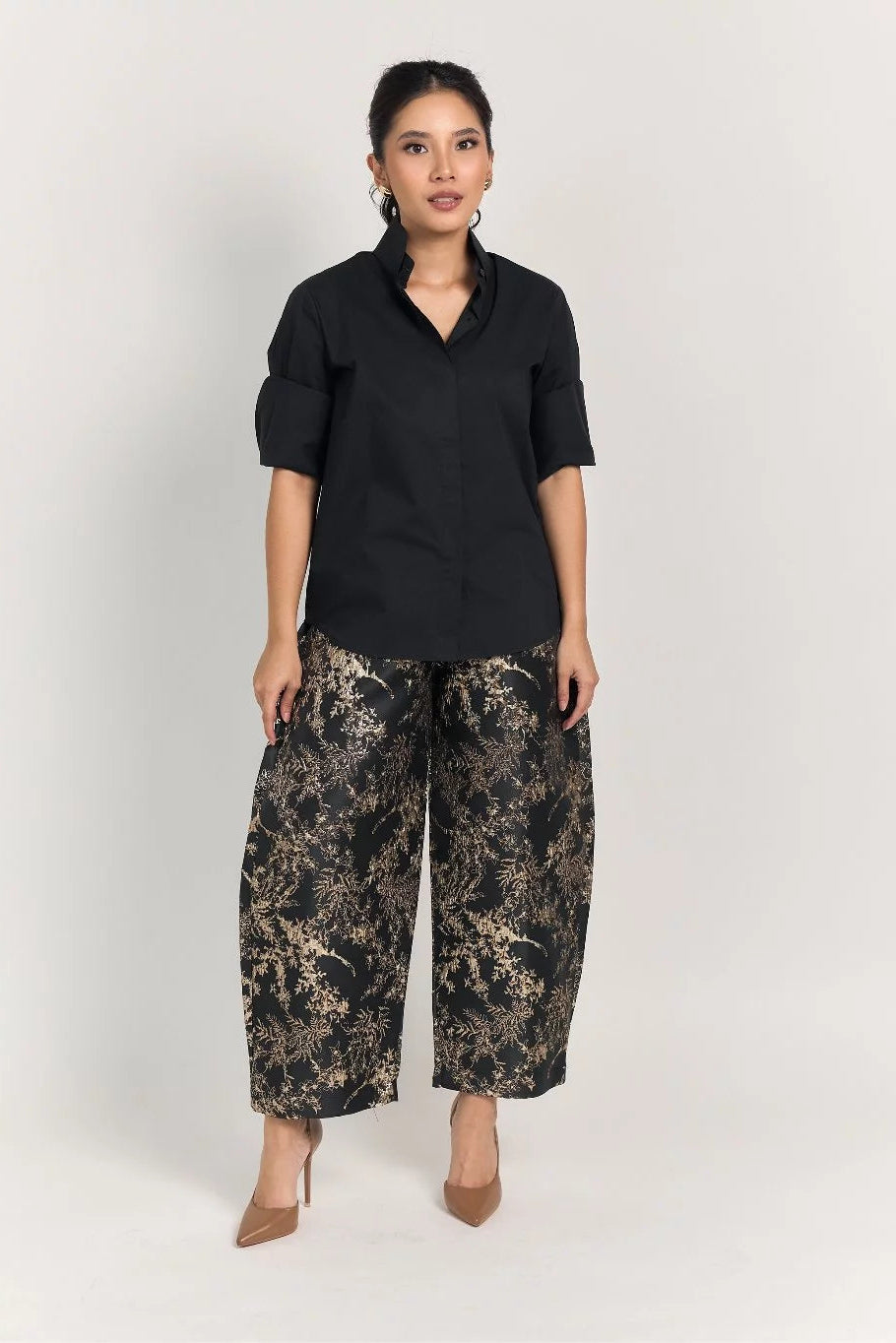 Gaya Barrel Jacquard - Mine
