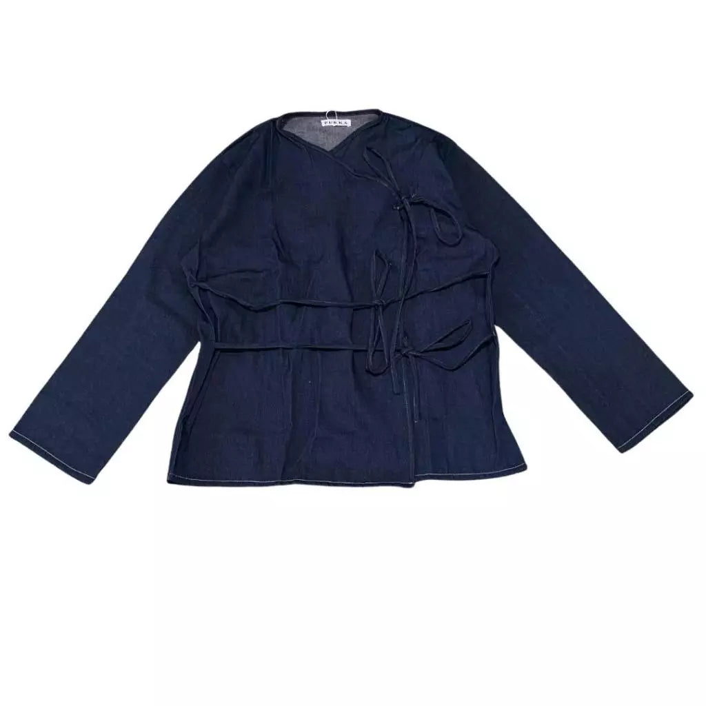 Alexa Knot Top Denim - Pukka