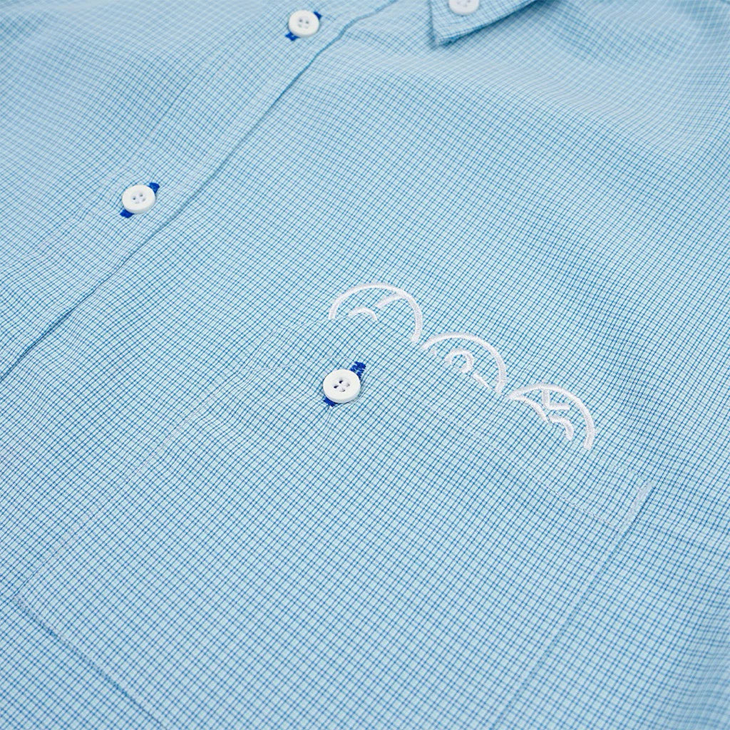 Pardens Check Shirt Sky Blue - Pardens