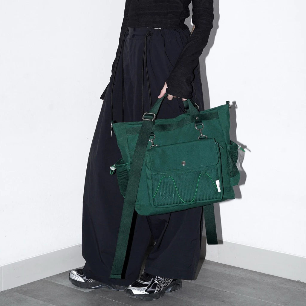 Debris Totebag Green - Lou Tropics