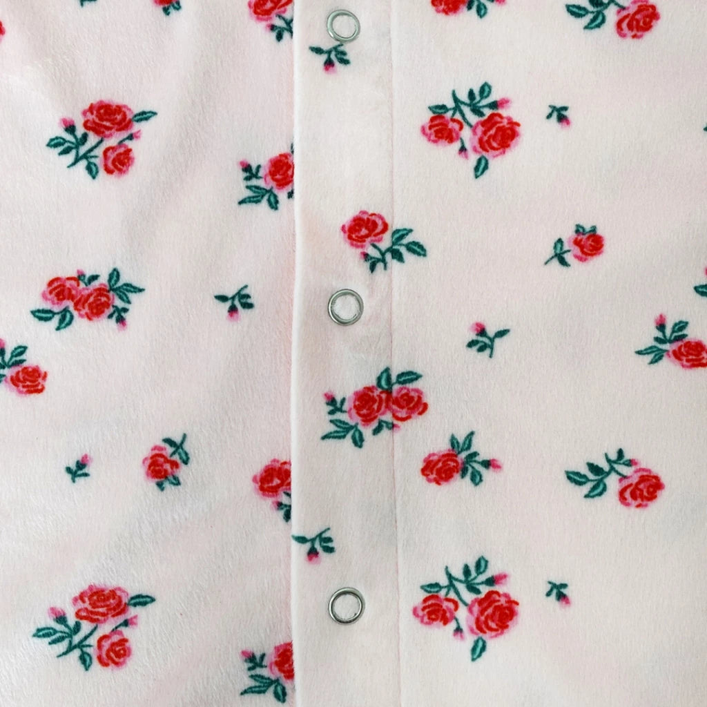 Rose Frill Cardigan Pink - Argyle & Oxford