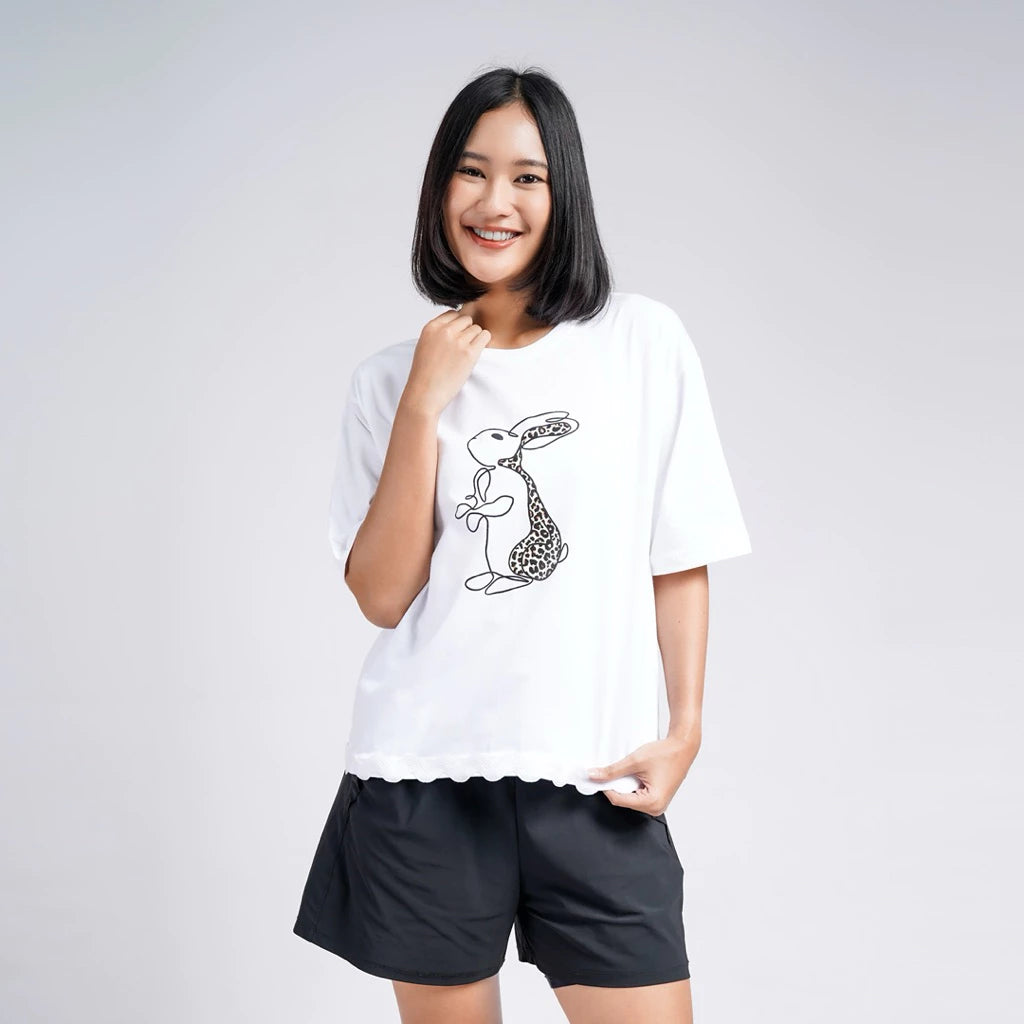 Bunny Tee White - Saya Saya