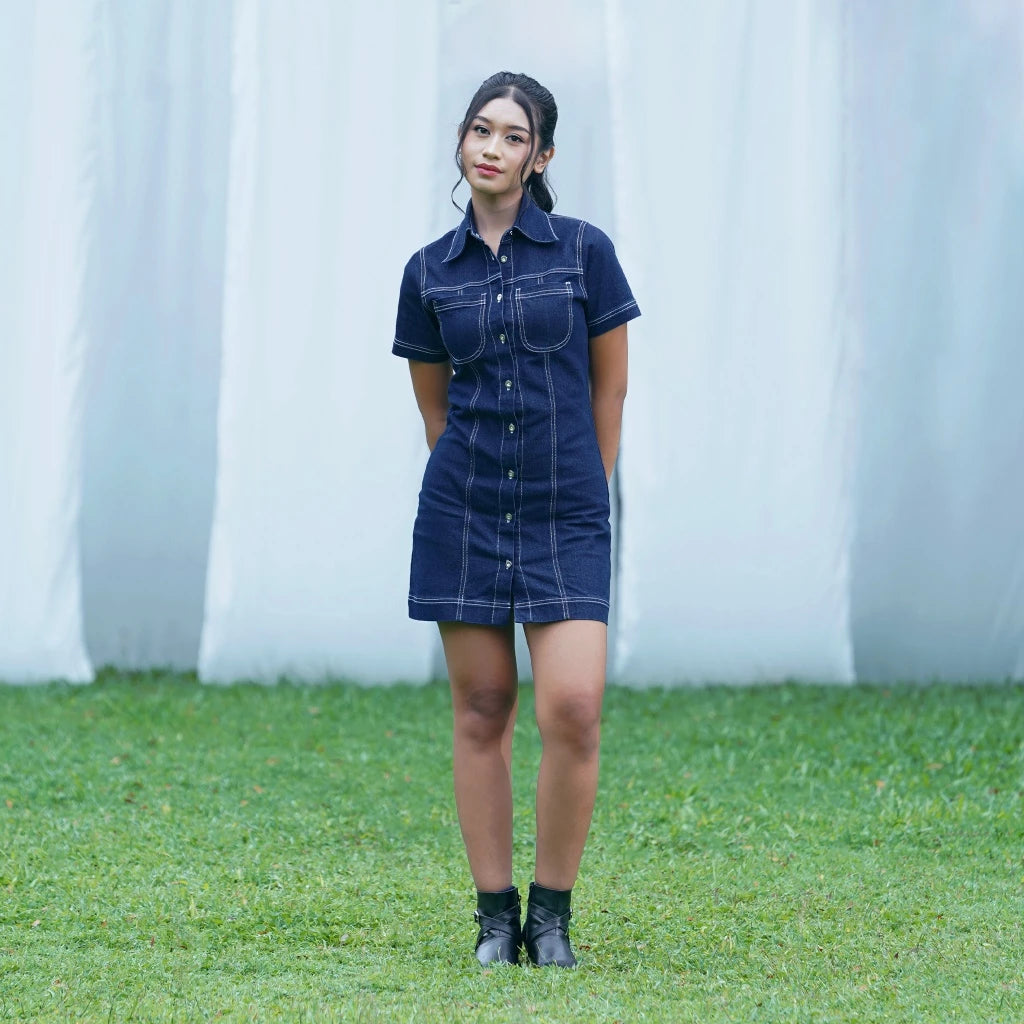 Zara Midi Shift Dress - Daile