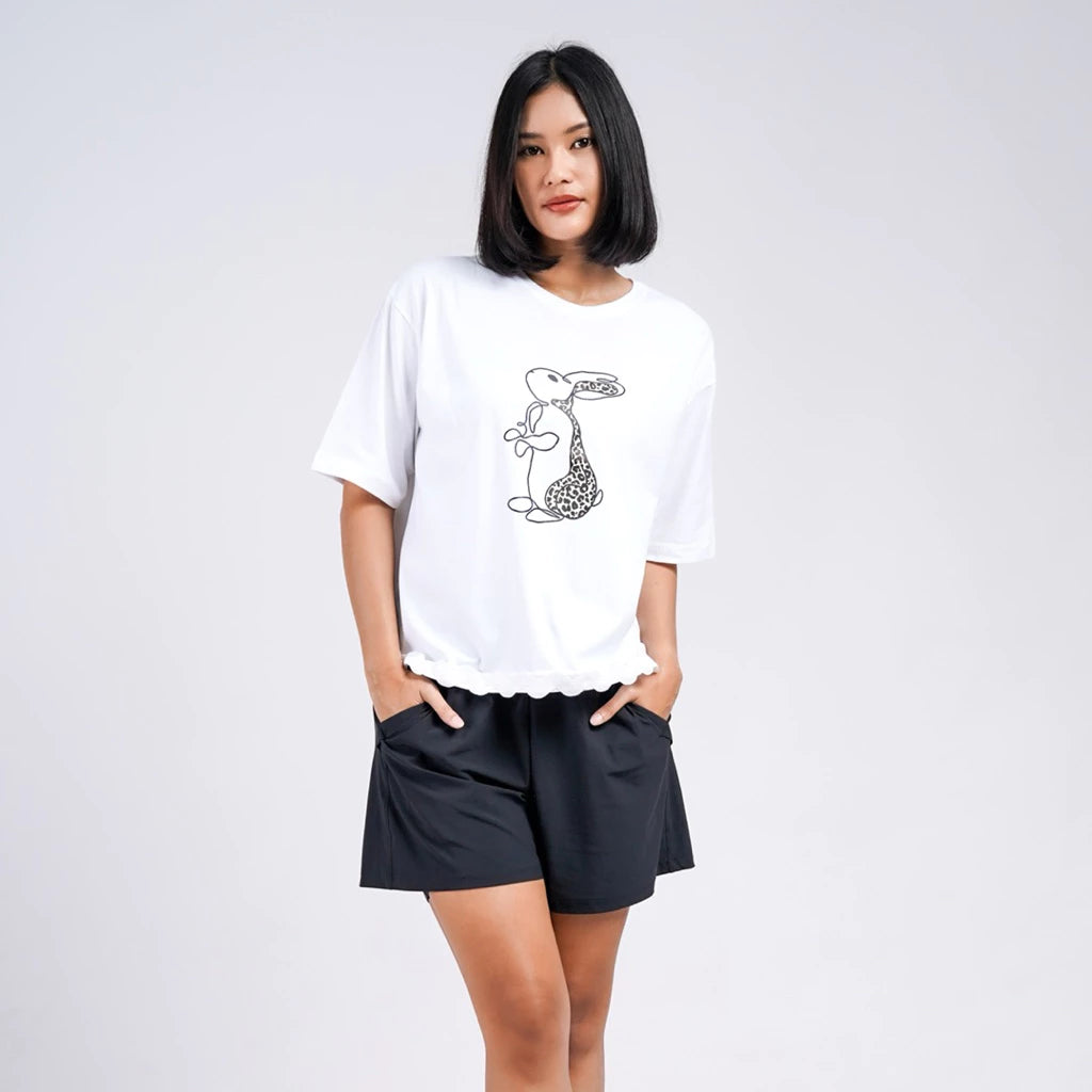 Bunny Tee White - Saya Saya