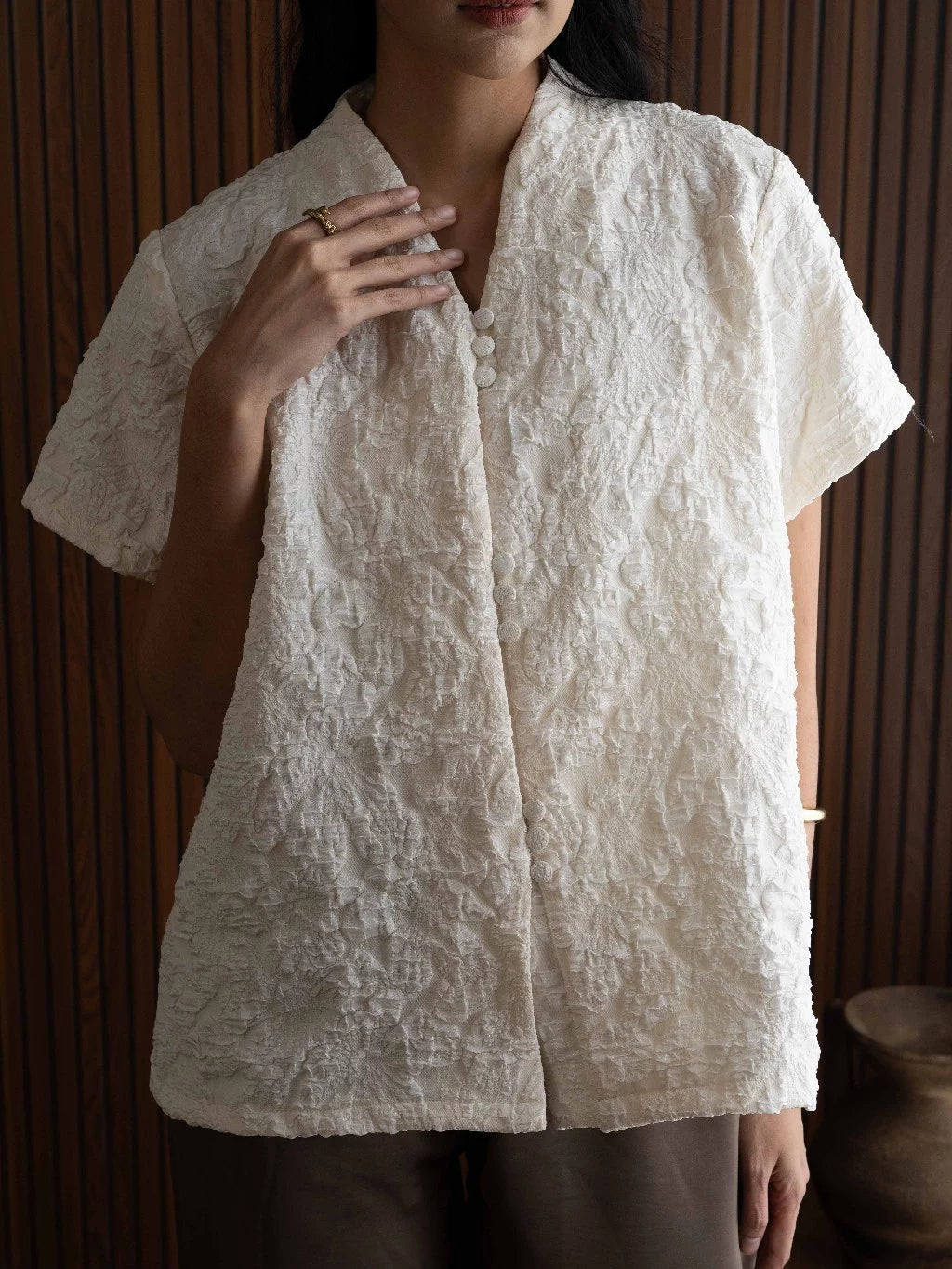 Seraphine Top Broken White - Monday To Friday