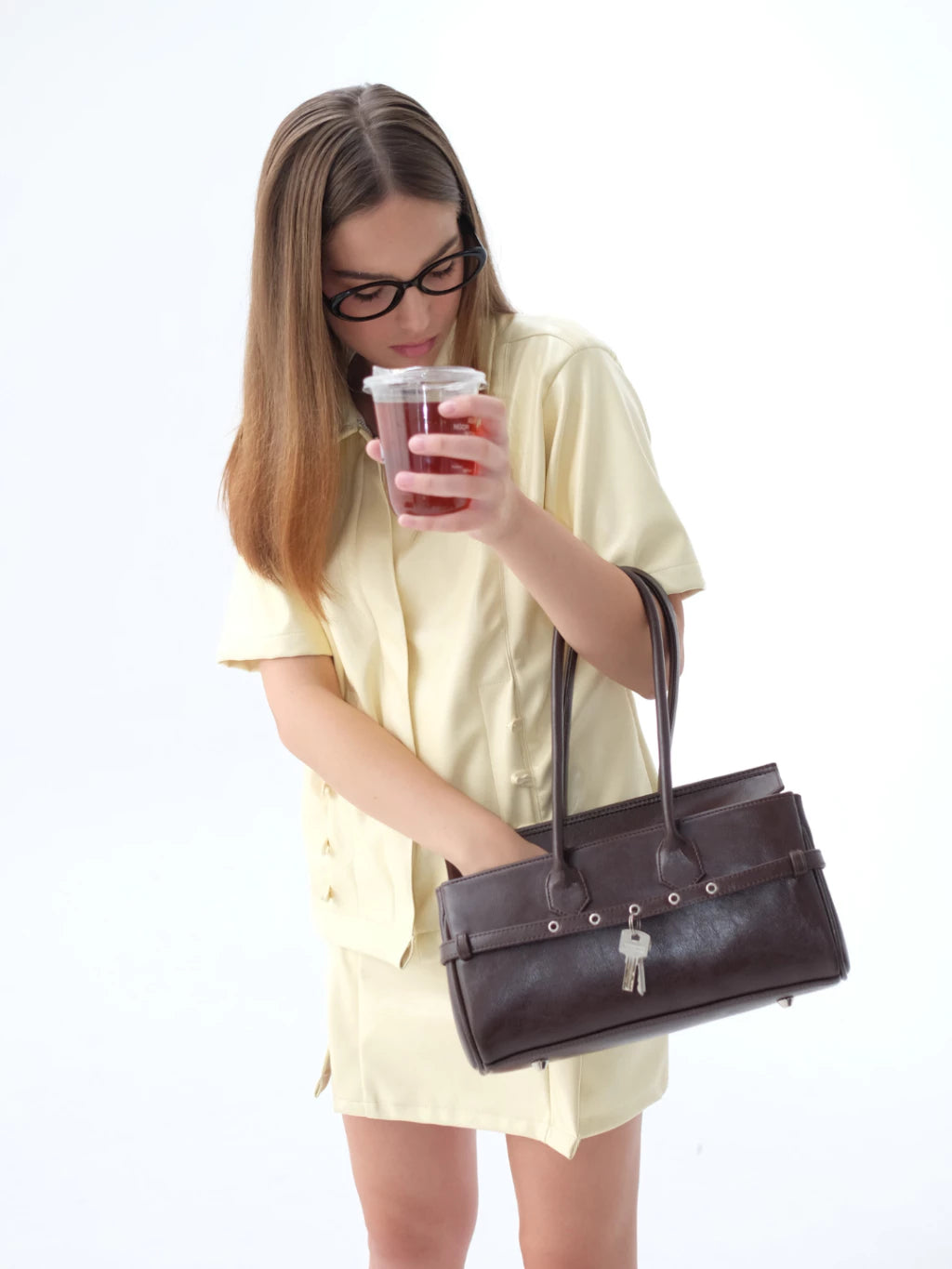 Zoey Flip Leather Bag - The Auctus