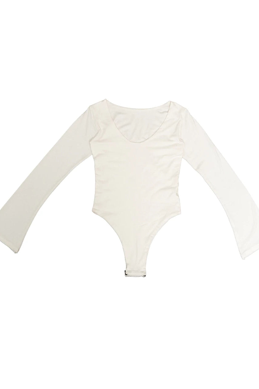 Longsleeve White Jumpsuit - The Sleepless Club