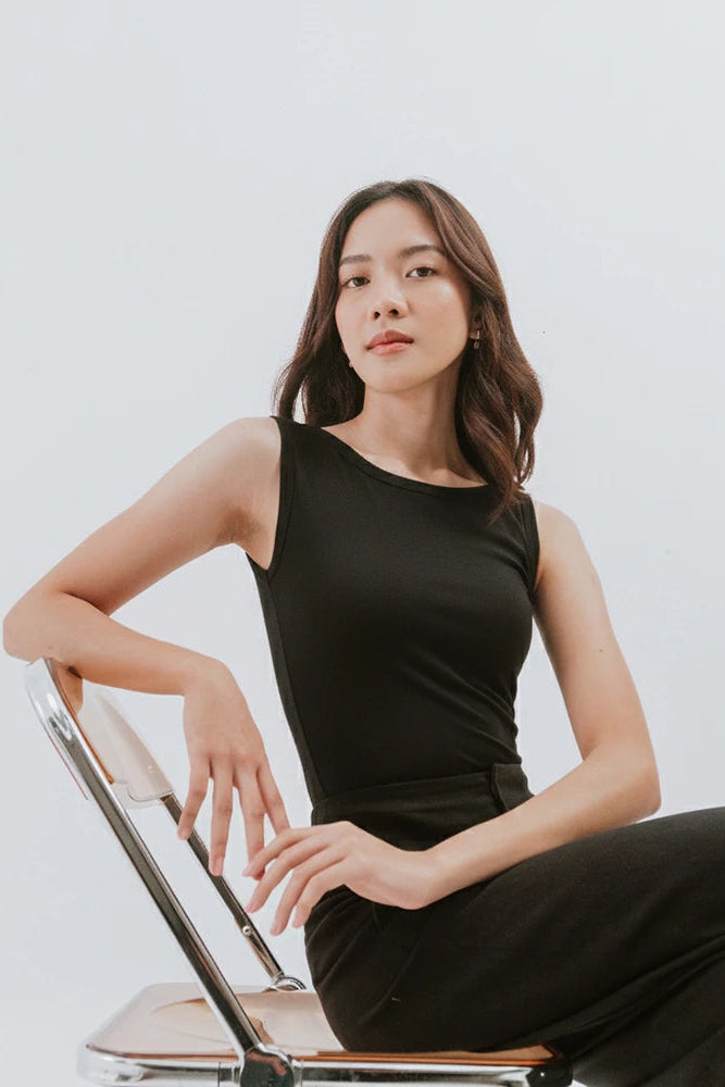 Sleeveless Black Jumpsuit - The Sleepless Club