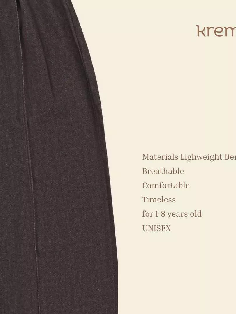 Denim Lining Pants - Krem