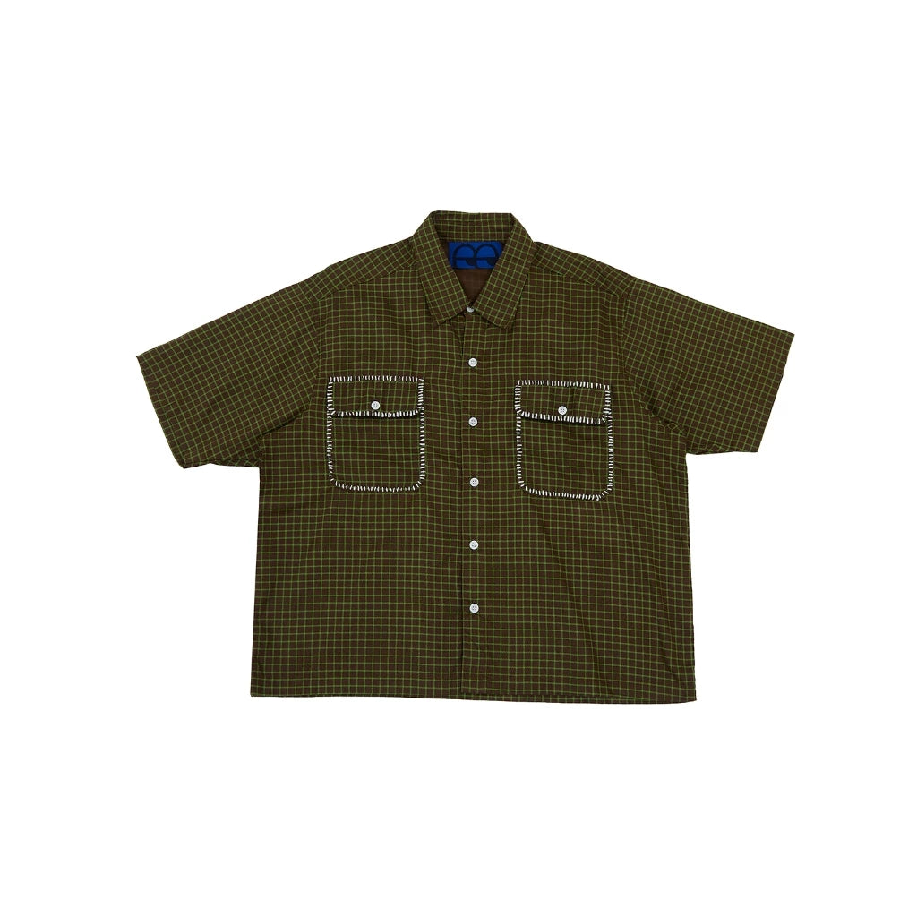 Buzz Gingham Shirt Green -Eotes