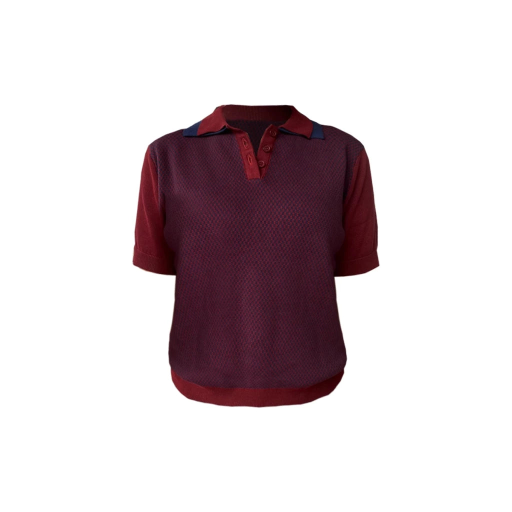 Ceyda Knit Polo Shirt - Hunting Fields