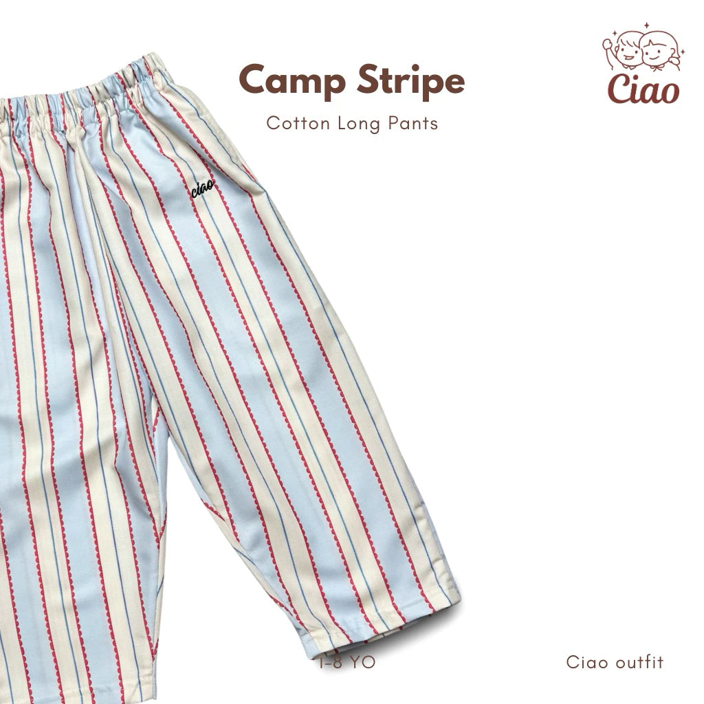 HGL Bambini - Camp Stripe Cotton Longpants - Ciao